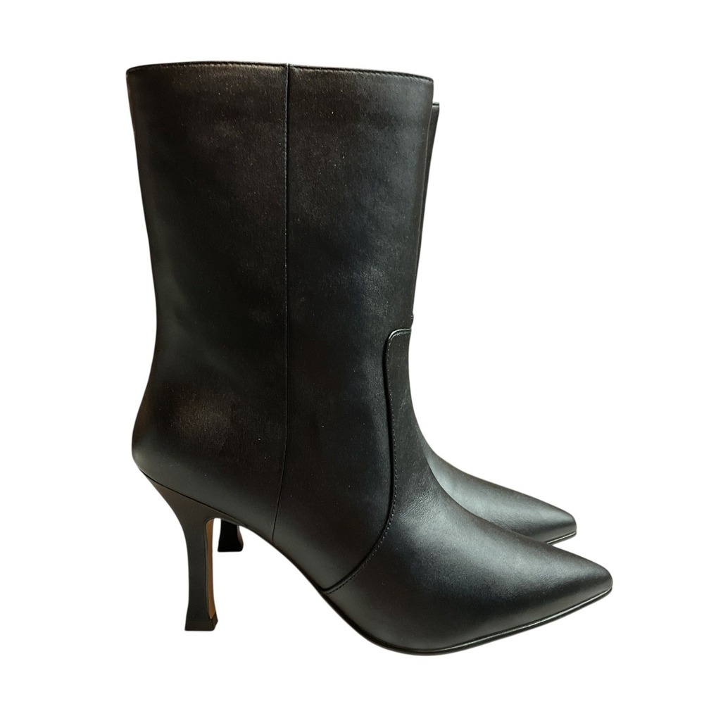 Lisa Vicky ARTHAUL-V Black Sheep Nappa Pointed Toe Stiletto Heel Boots 8.5 M NWT